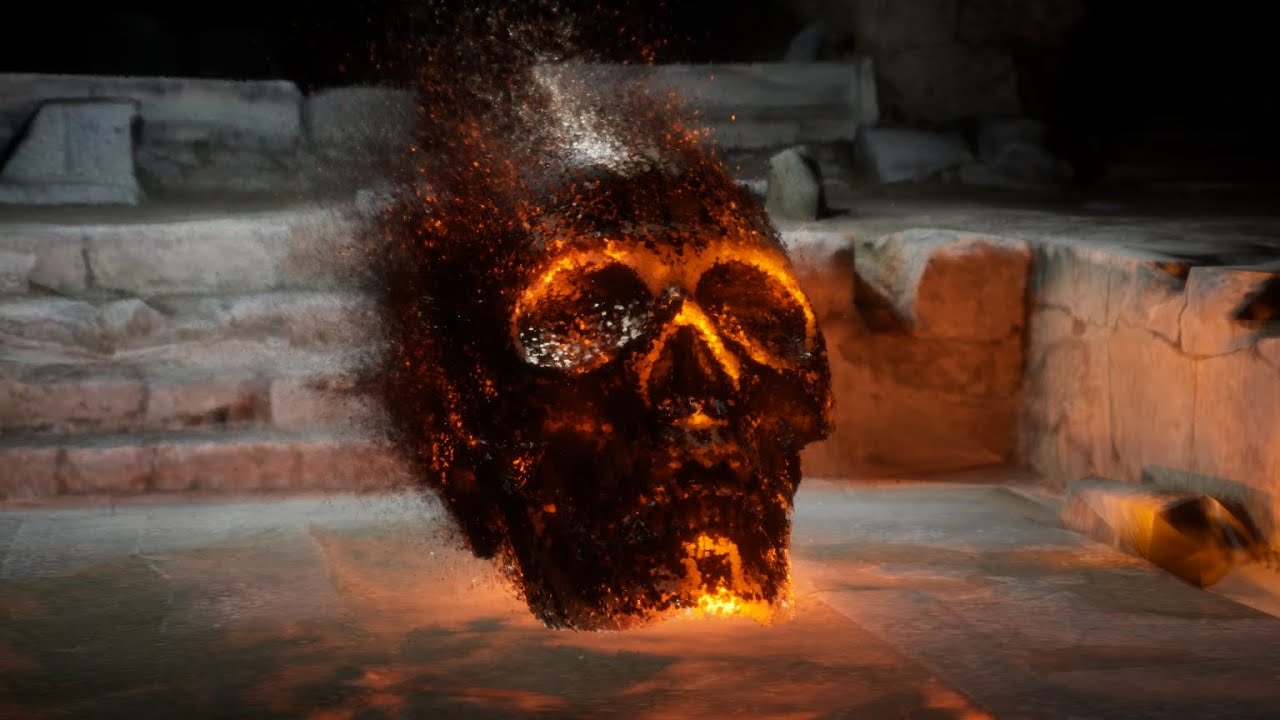 UE5 Niagara || Static Mesh Location || Particles Skull