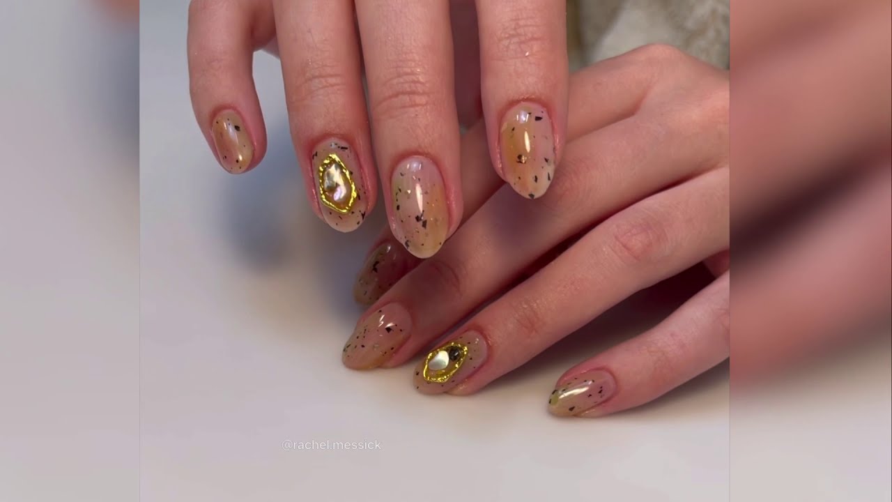 Watercolor Ceramic Gel Nail Tutorial