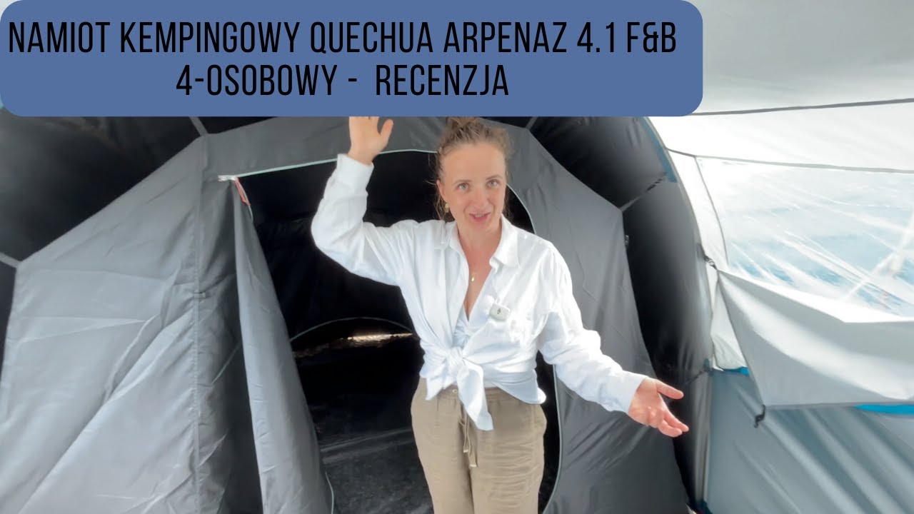 Namiot Kempingowy Arpenaz 4.1 F & B - Recenzja namiotu 4-osobowego z decathlonu - Fresh&Black