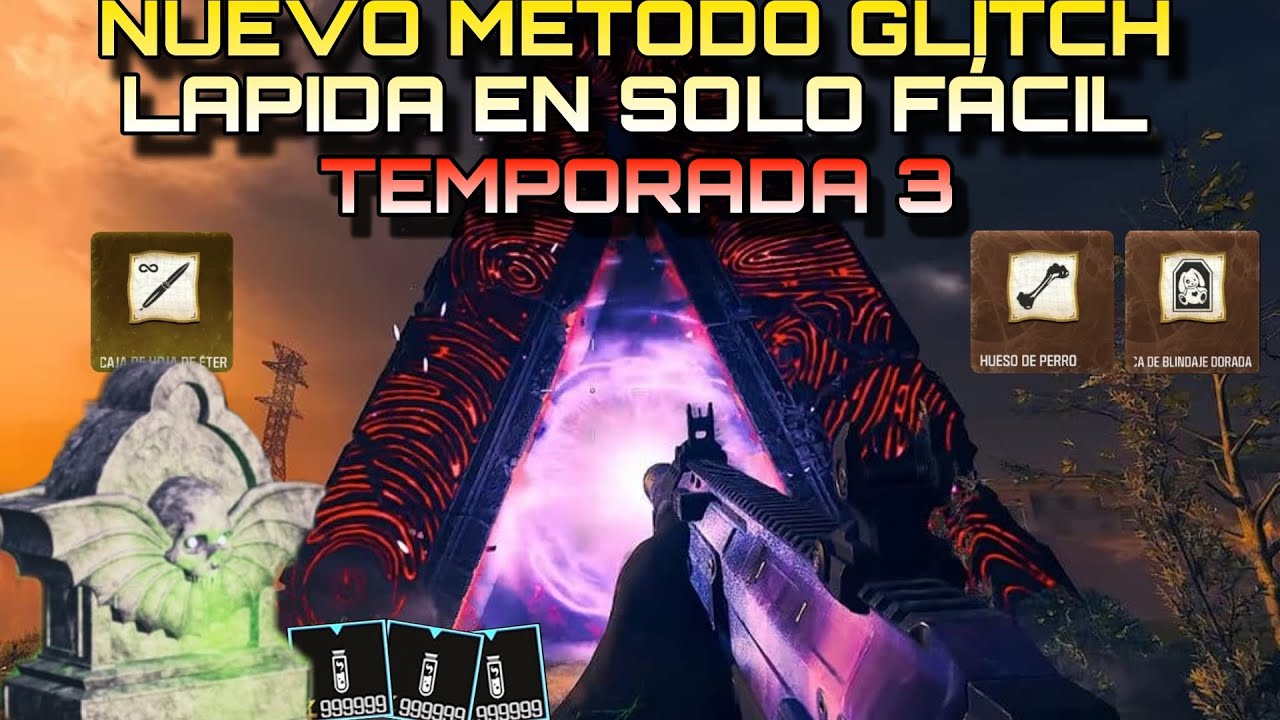 METODO GLITCH LÁPIDA SOLO TEMPORADA 3 DINERO INFINITO DUPLICAR ITEMS MW3 Zombies (MWZ)