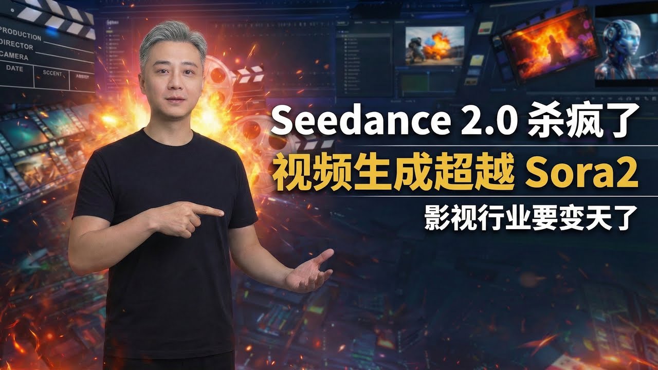 Seedance 2.0 杀疯了！视频生成超越 Sora 2，影视行业要变天了！