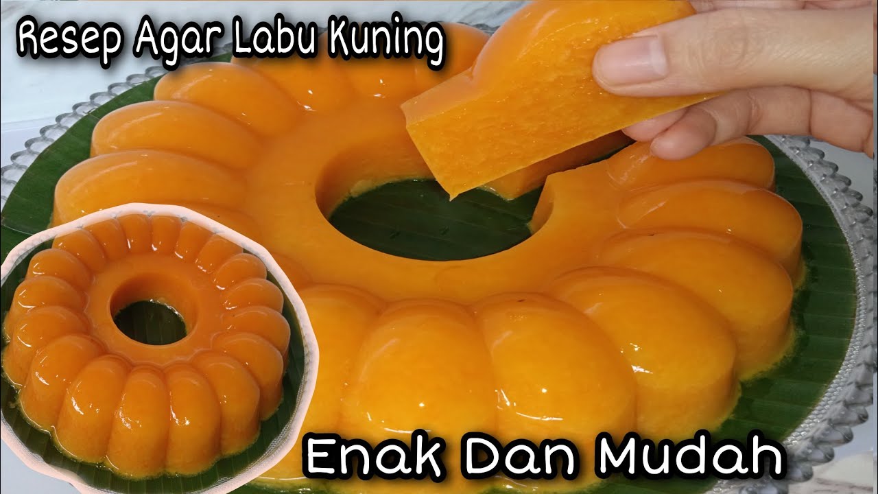 Cara Membuat Agar-Agar Labu Kuning Yang Enak Dan Mudah⁉️Resep Agar Labu Kuning (Waluh) Simpel‼️