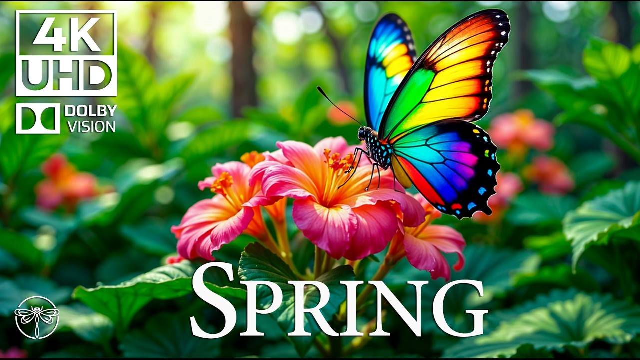 Relaxing Butterfly Life 4K 🦋 | Beautiful Insect Film with Soothing Piano Music 🎹 &bull; 4K UHD