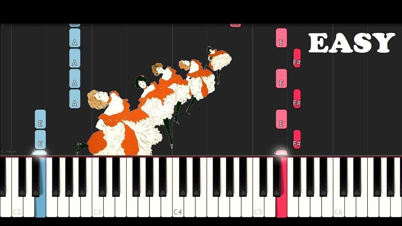 THE CAN CAN (SLOW EASY PIANO TUTORIAL)