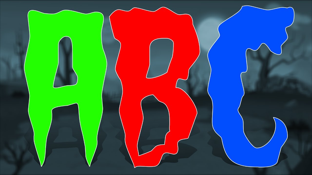Scary ABC | Learn Alphabets | Halloween Song | Kids Video