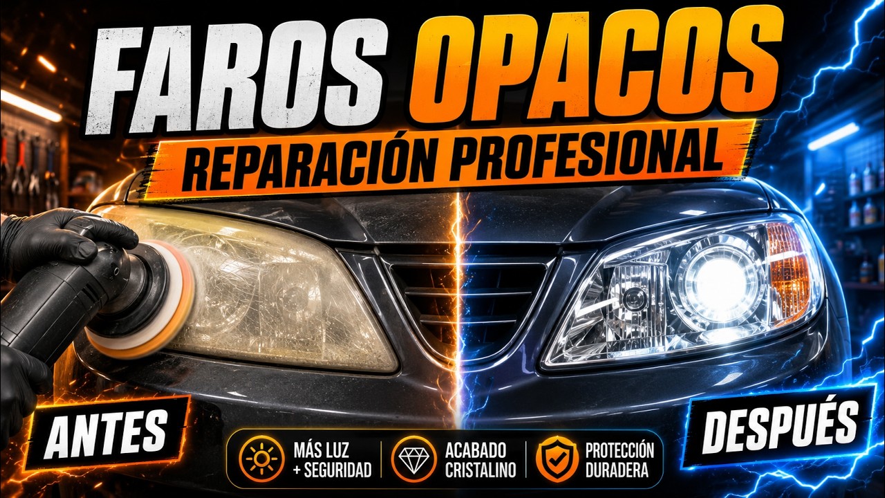 REPARAR FAROS OPACOS DE FORMA PROFESIONAL 😎😎