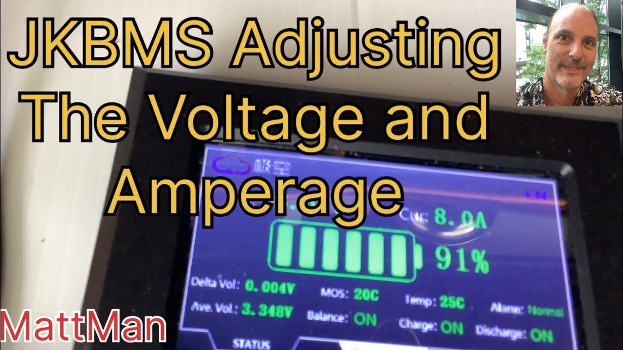 Calibration of JKBMS voltage and amperage, fix that SOC