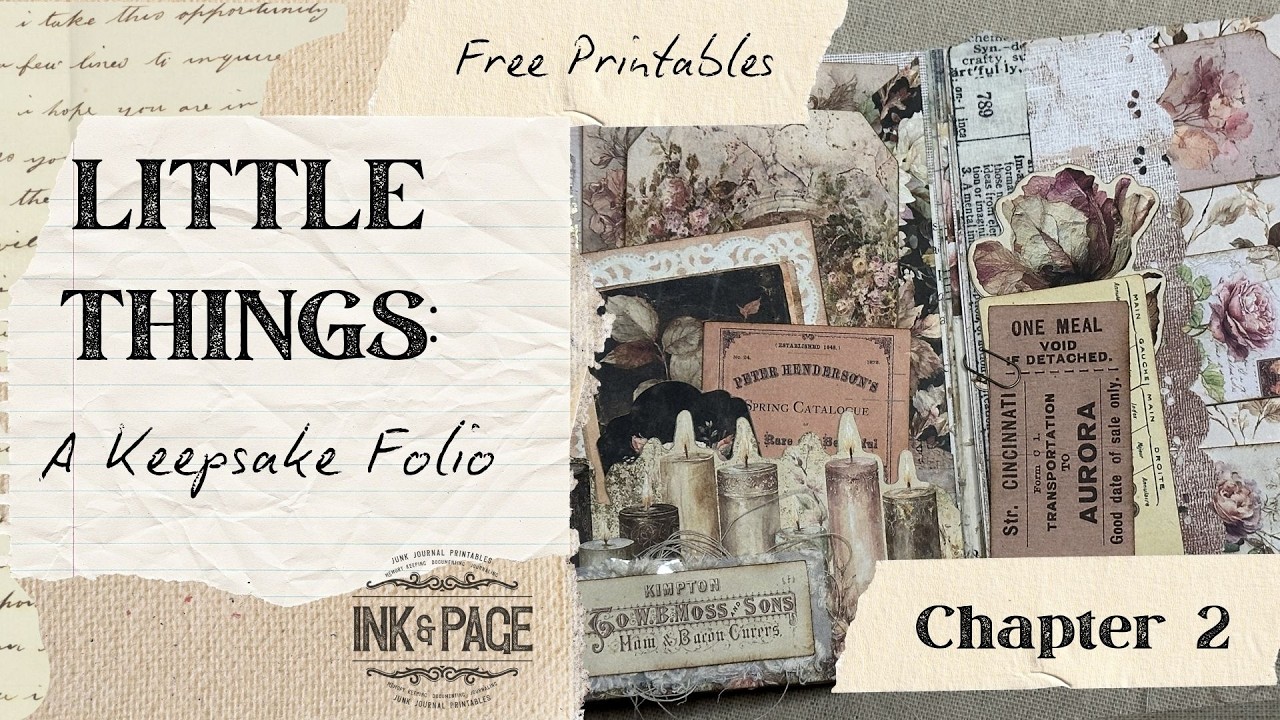 Little Things: A Keepsake Folio | Chapter 2 | February Free Project | Perfect for Beginners!