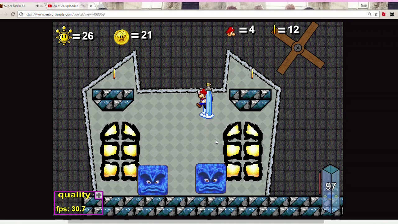 Super Mario 63 - Thwomp's Castle (Secret Sprite)
