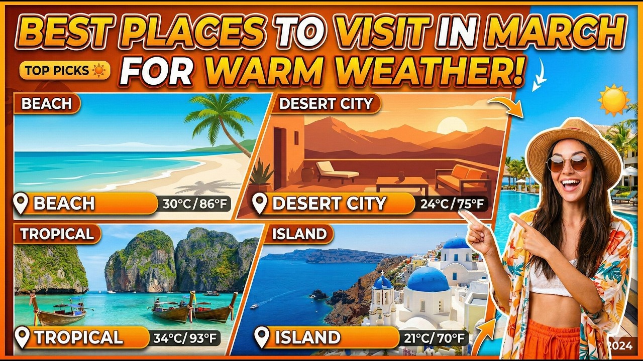 Best Places To Visit In March For Warm Weather - Travel Video
