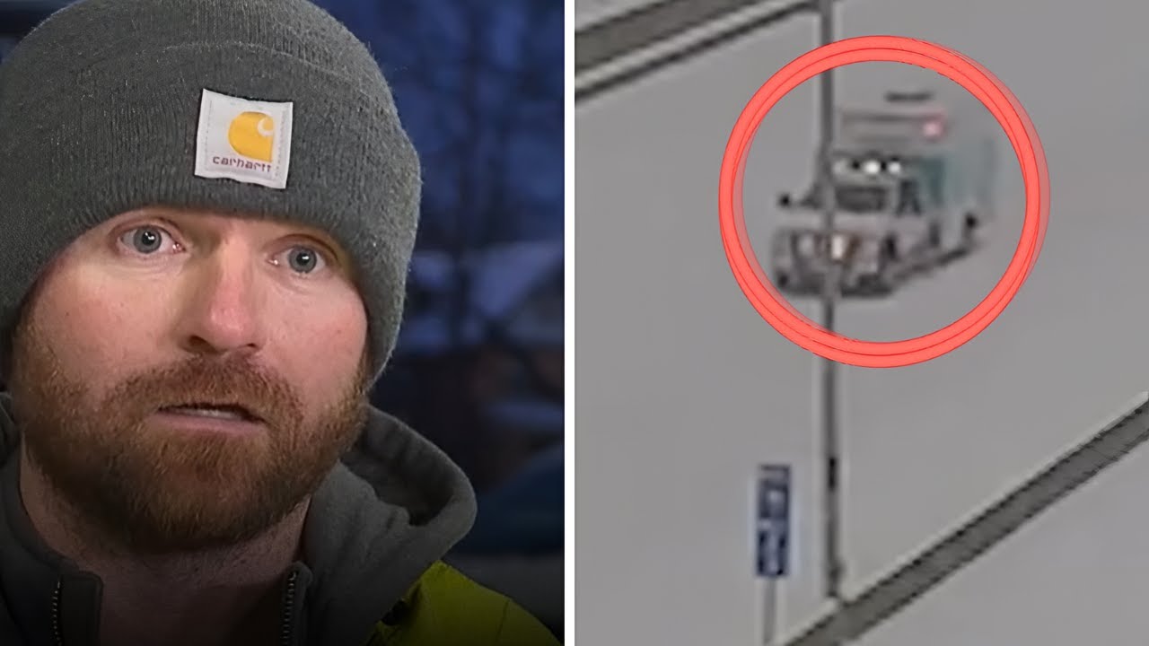 Ambulance trapped in snowstorm with newborn, then a dad's quick actions get caught on camera