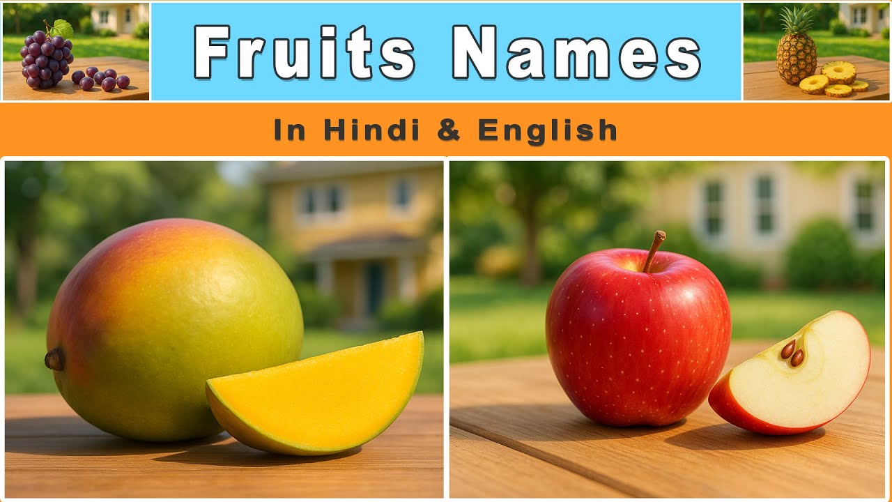 Fruit Names for Kids | Learn Fruits with Pictures & Audio | Junior Learning Verse
