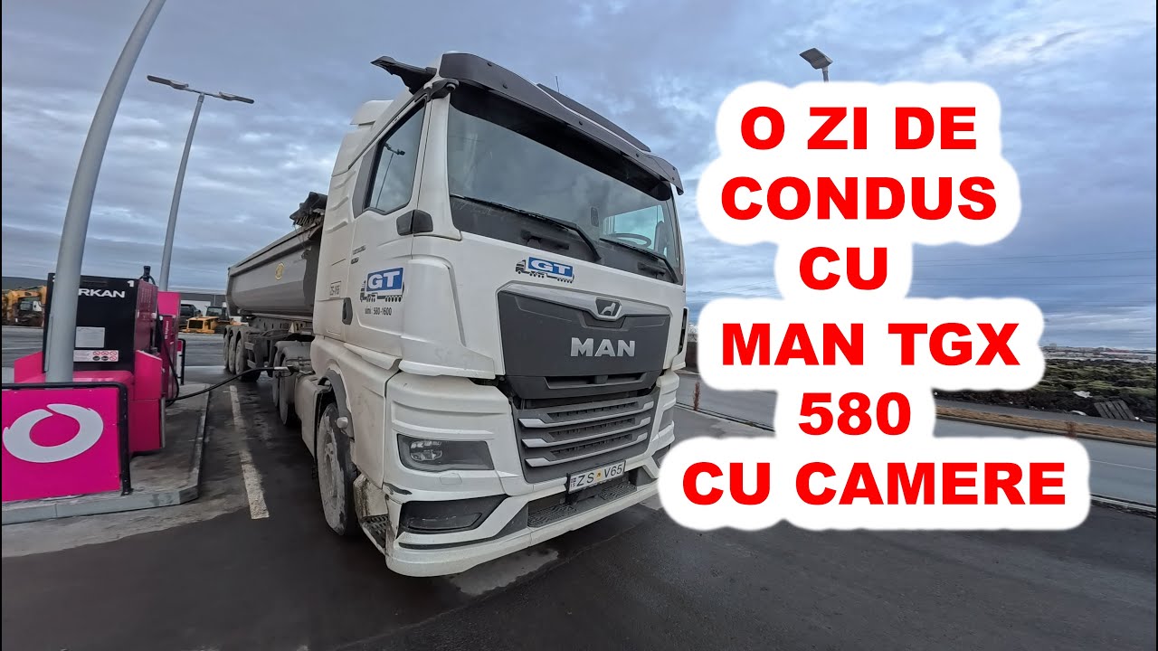 O ZI CU MAN TGX 580 CU CAMERE IN LOC DE OGLINZI