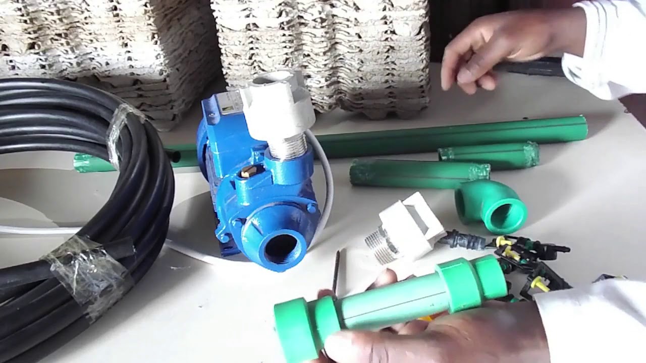 Installing Sprinkler System for Hydroponic Waterig system