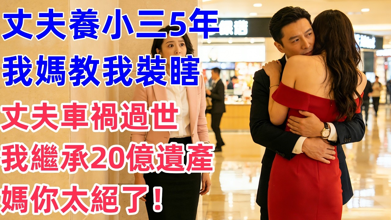 丈夫養小三5年，我媽教我裝瞎，丈夫車禍過世，我繼承20億遺產，媽你太絕了！