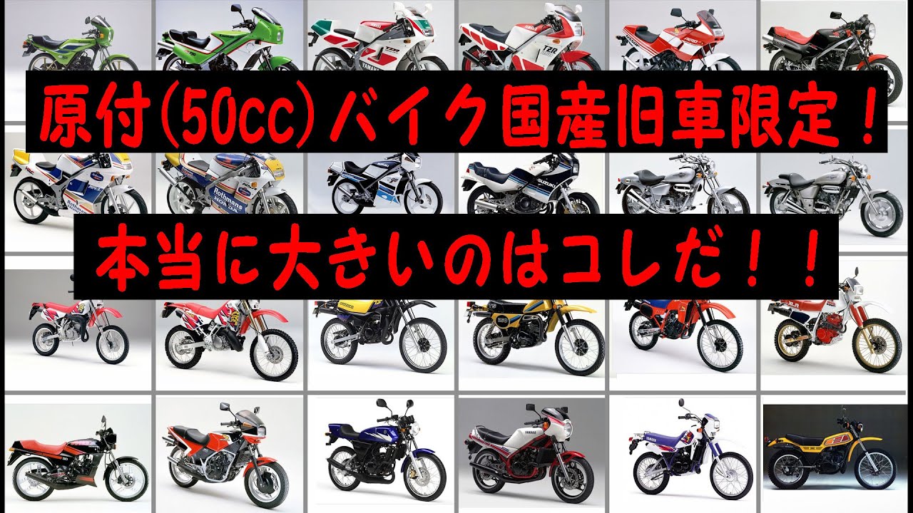 原付(50cc)MTバイク国産旧車限定！本当に大きいのはコレだ！！