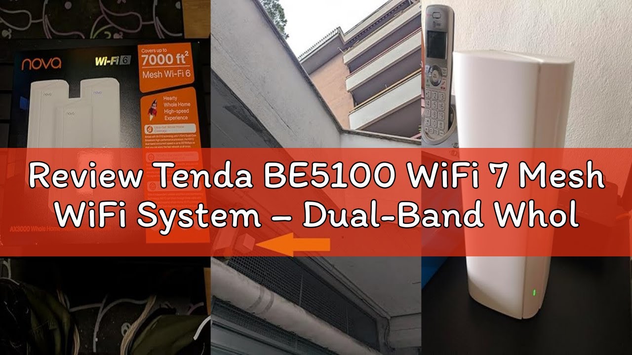 Review Tenda BE5100 WiFi 7 Mesh WiFi System – Dual-Band Whole-Home Coverage (6,600 Sq. Ft.), 1×2.5G