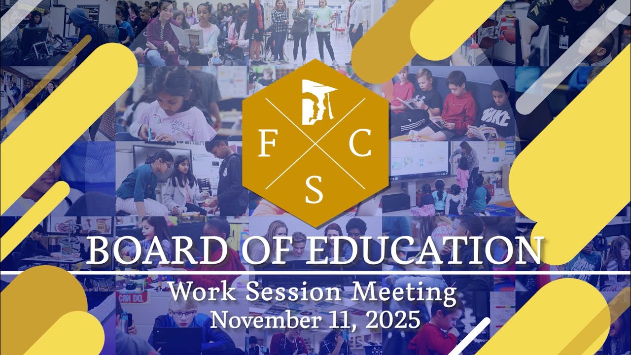 Forsyth County Schools | Board of Education Work Session Meeting | November 11, 2025