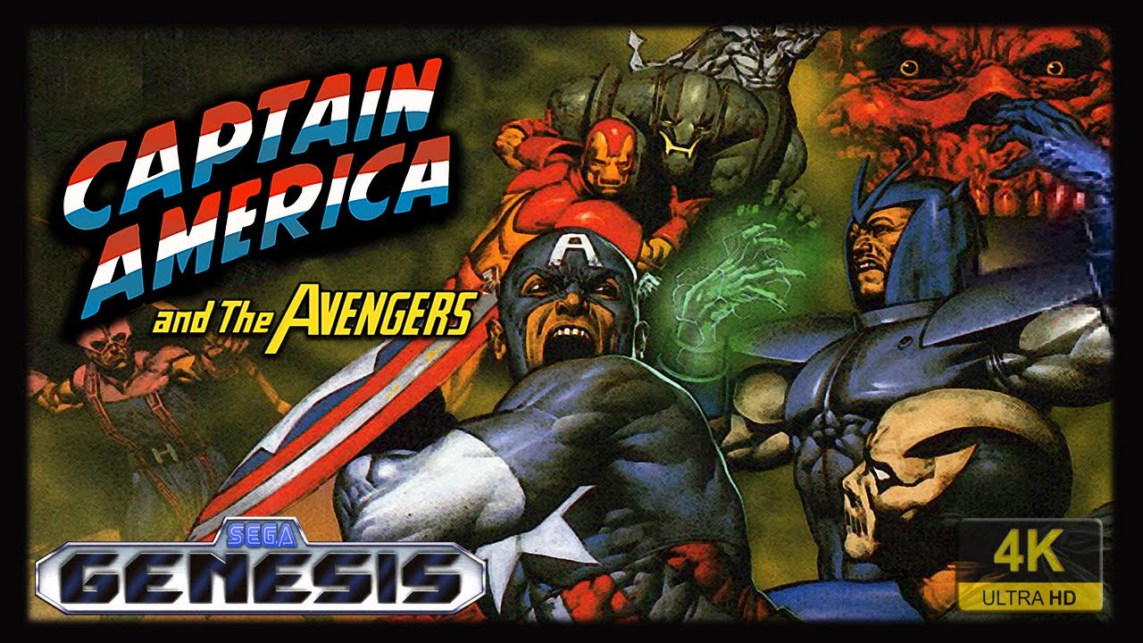 Captain America and the Avengers |4k60fps| Longplay (SEGA Genesis)