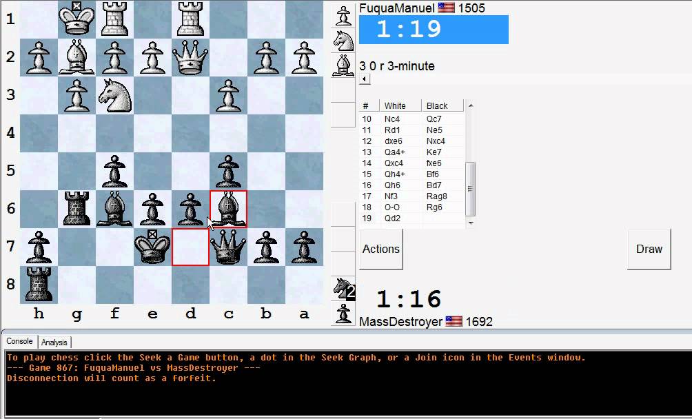Speed Chess #2 3 0 ICC autopairing