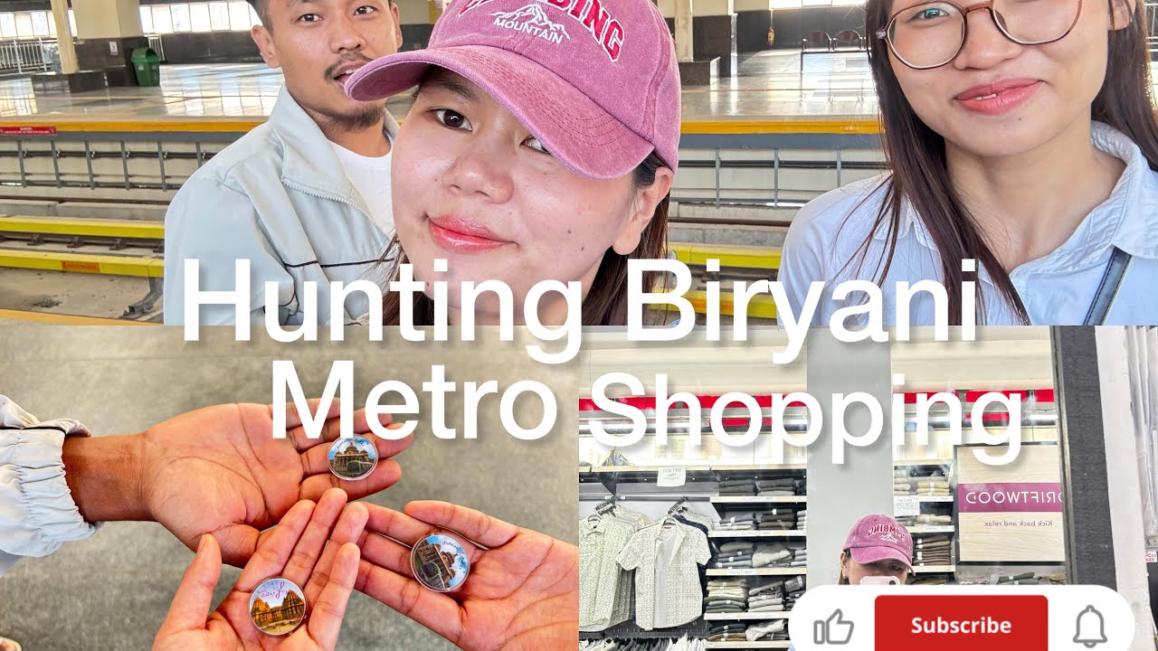Hunting Biryani🍗| First Time in Metro🚊 | Shopping Vlog🛍️