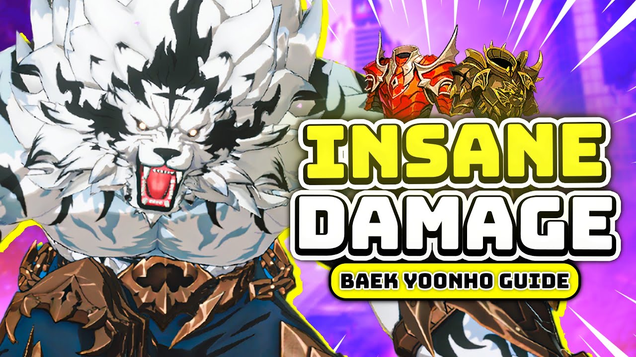 CRAZY DPS! BEST BAEK YOONHO GUIDE AND BUILD! - Solo Leveling: Arise