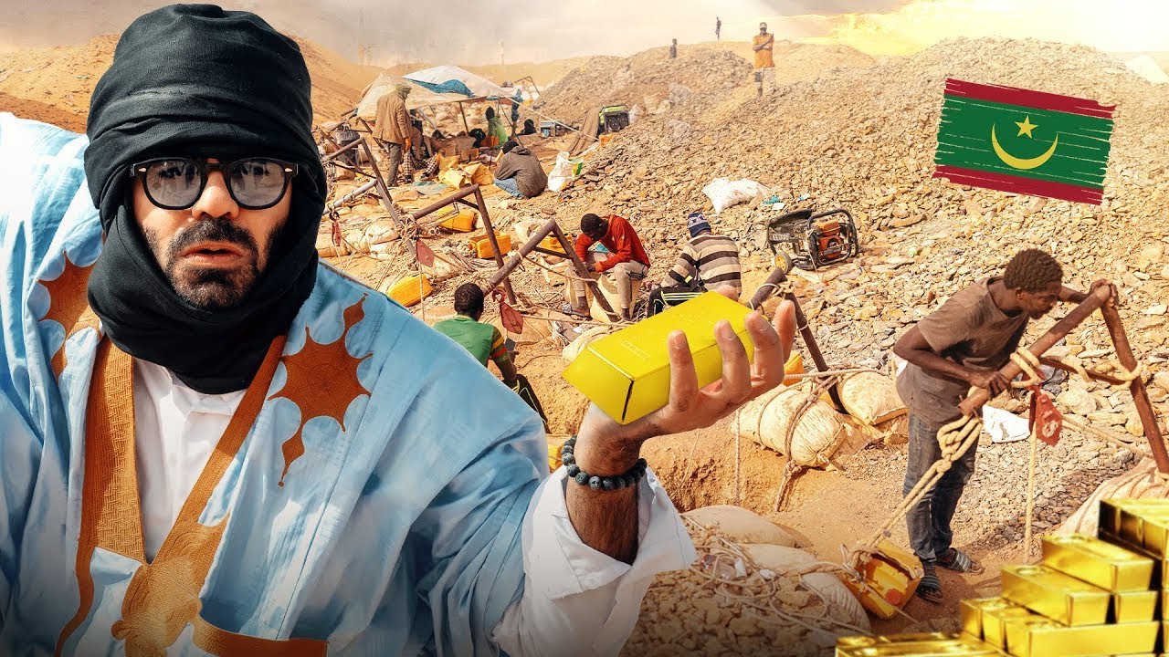 Goldsuche in der Sahara, Mauretanien