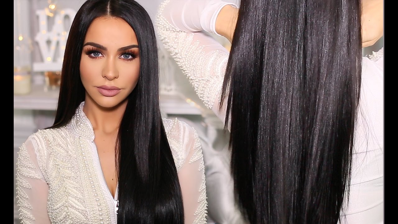 HOW TO: SLEEK & SHINY STRAIGHT HAIR | Carli Bybel