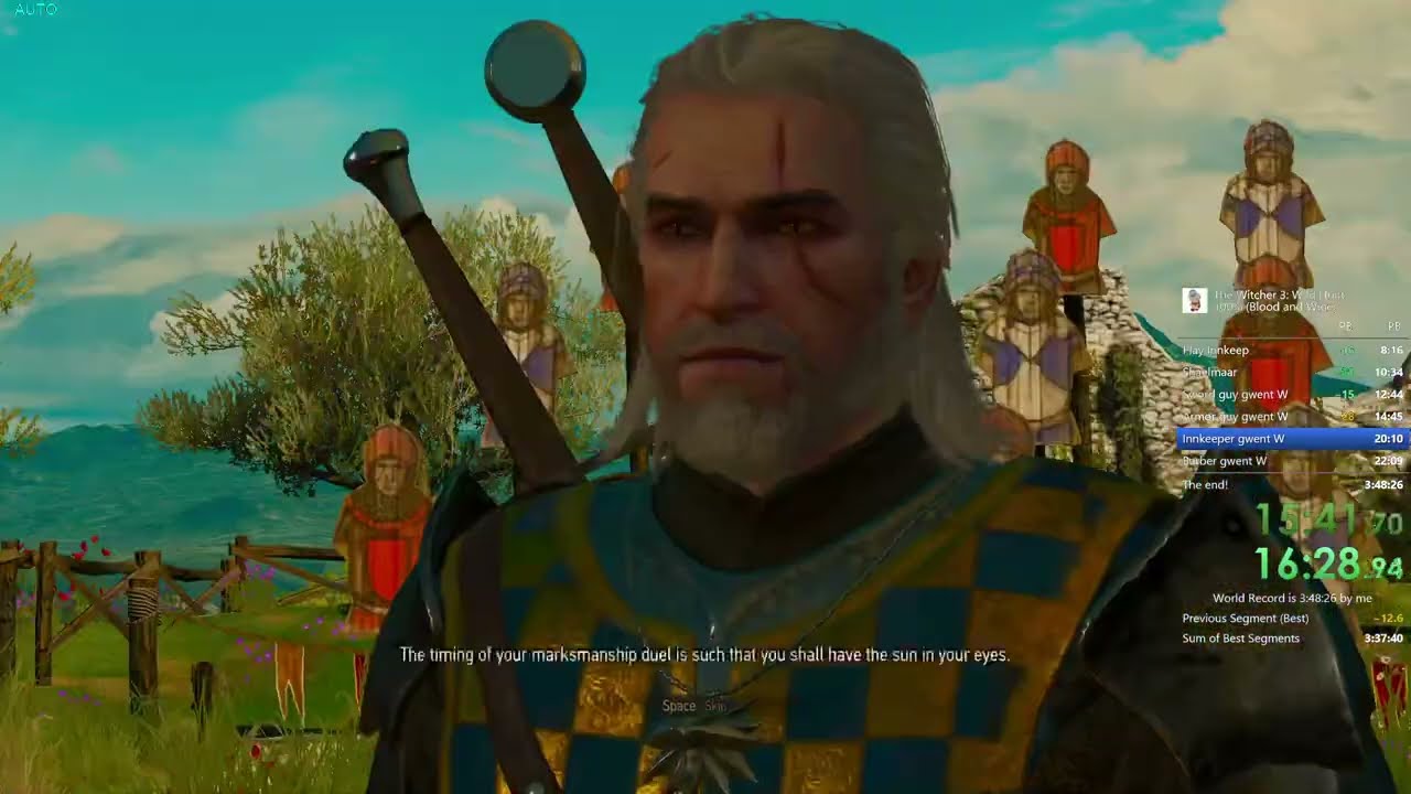 Witcher 3: Blood and Wine 100% Speedrun in 3:43:06 (World Record)
