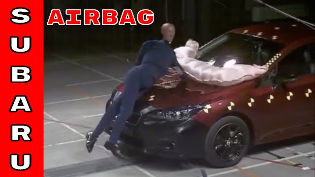 Subaru pedestrian airbag system