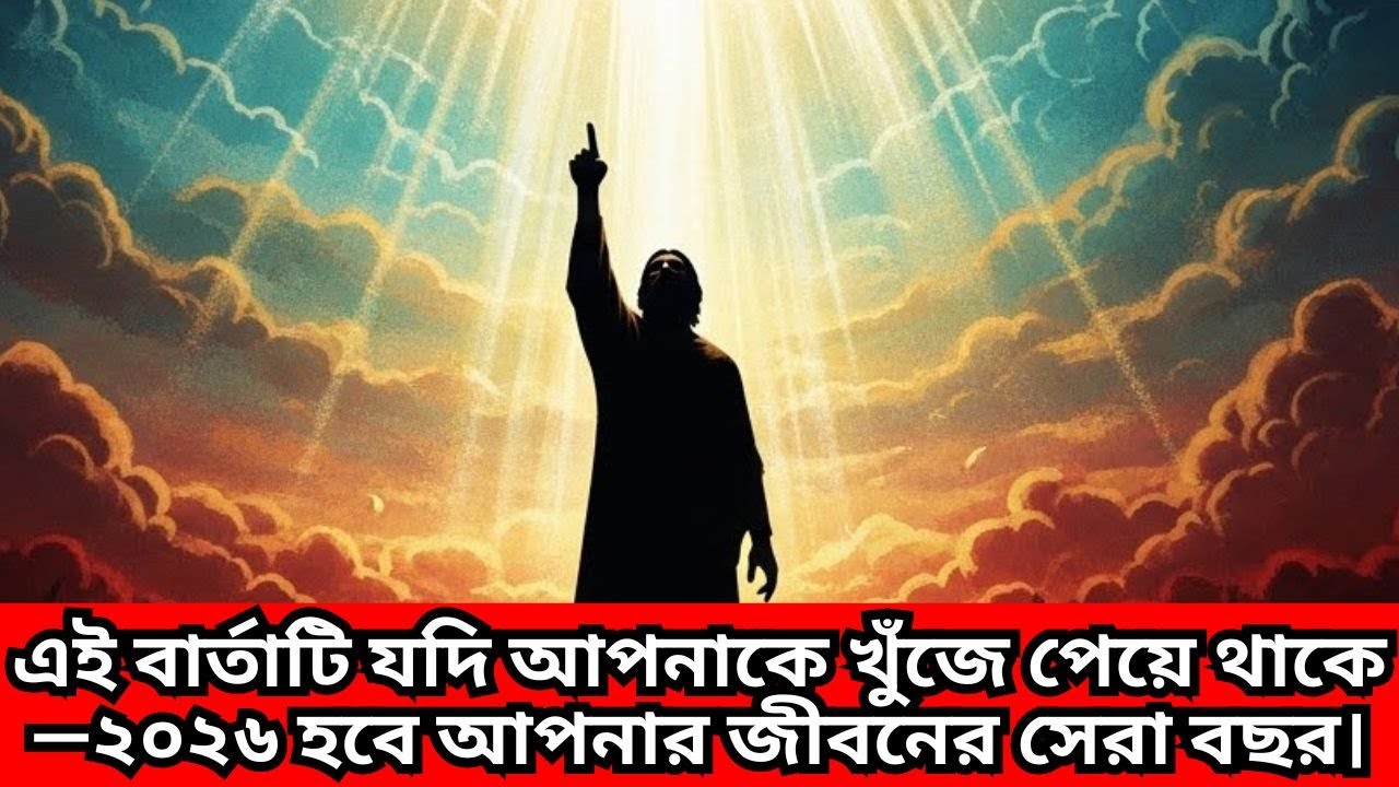এই বার্তাটি যদি আপনাকে খুঁজে পেয়ে থাকে—২০২৬ হবে আপনার জীবনের সেরা বছর।