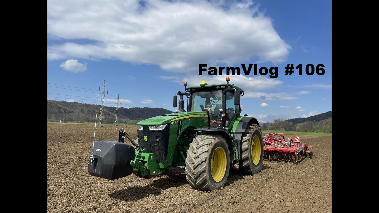 FarmVlog #106 - Vážná dopravní nehoda a John Deere 8400R s Horsch Tiger 4MT/ zapravování hnoje
