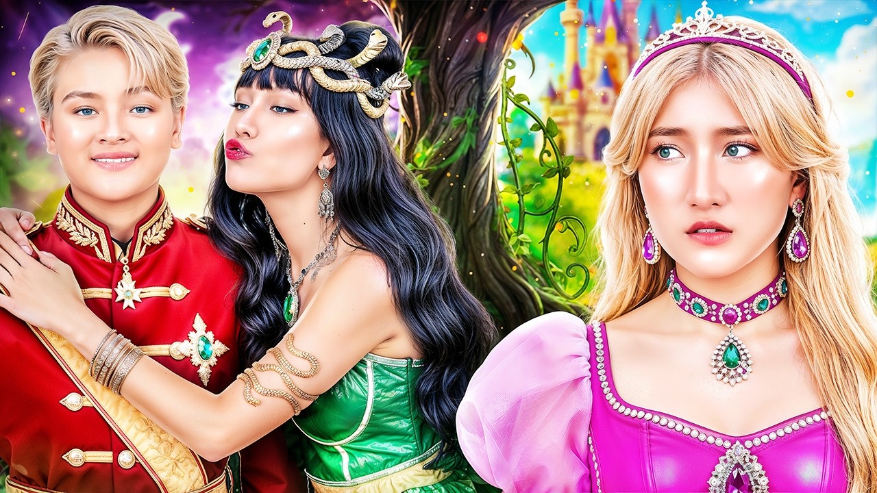 Black Princess Vs Pink Princess! Black Princess Wants To Steal My Prince