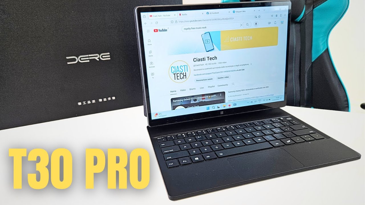DERE T30 PRO recensione Tablet e Laptop insieme con 16 GB RAM