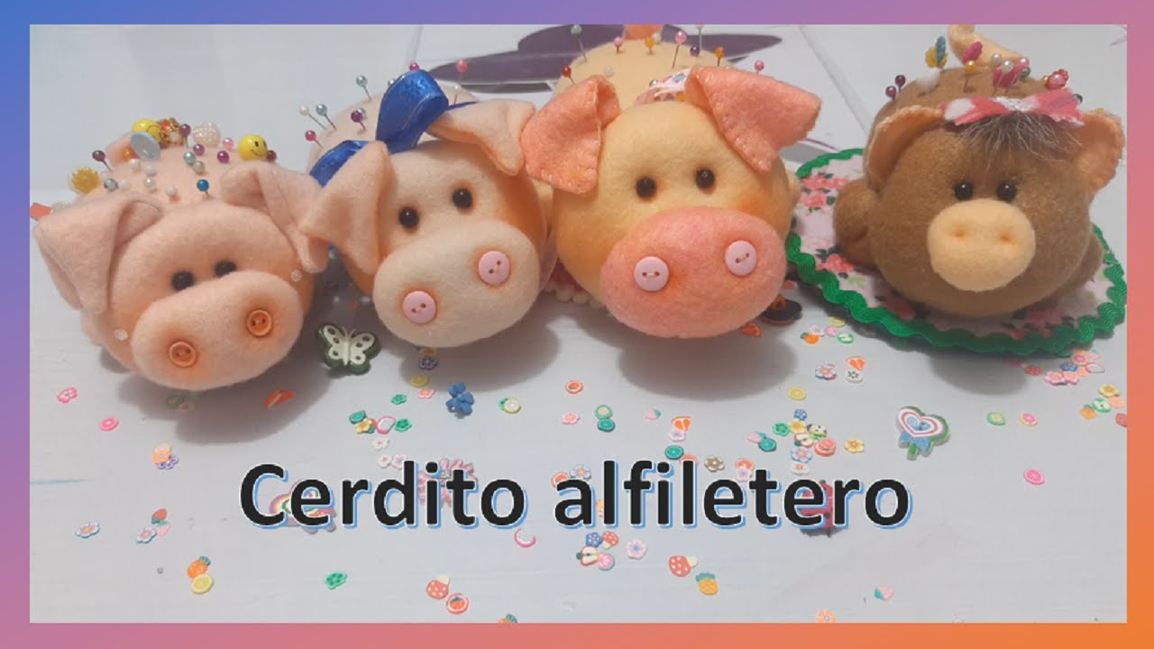 Como hacer cerdito alfiletero | Moldes Gratis