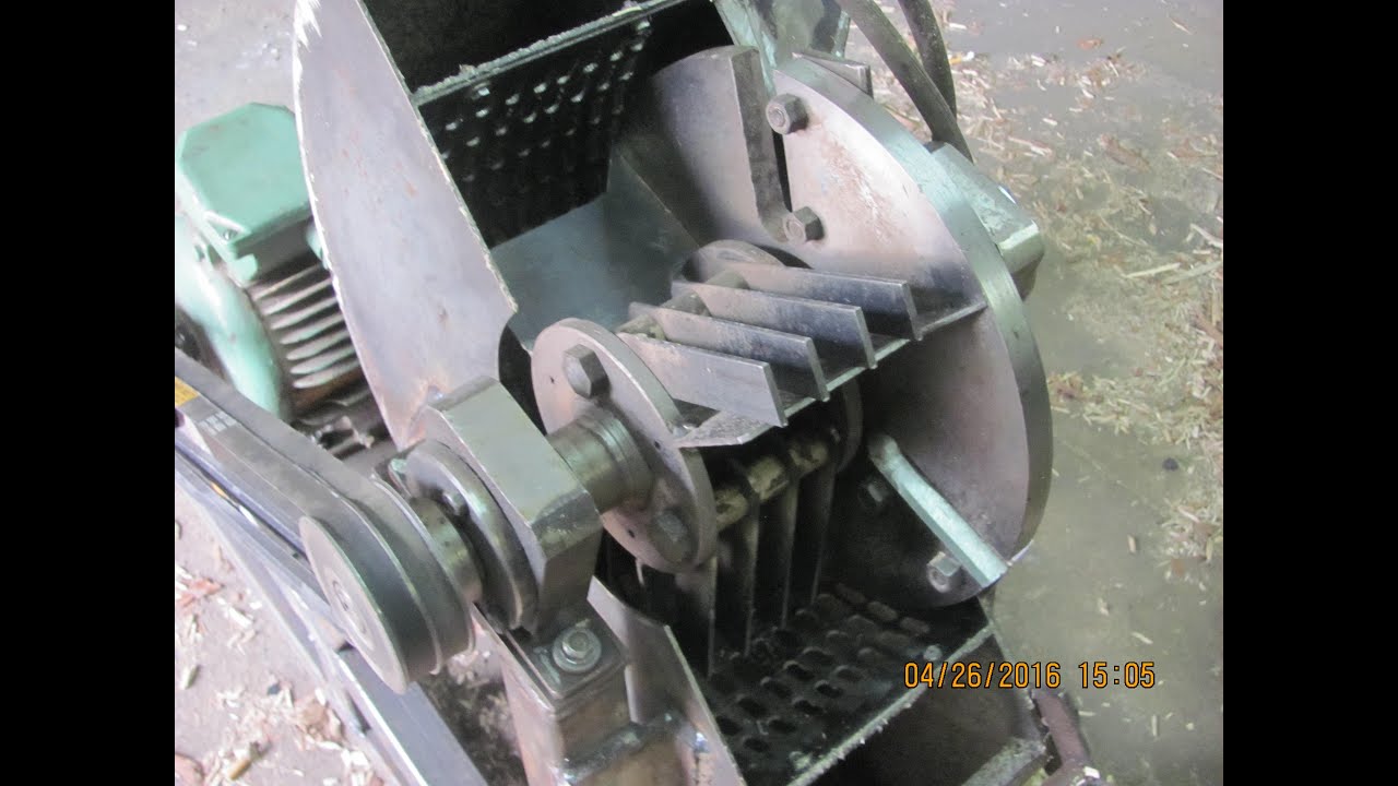 Щепорез, после переделки.     The wood chipper
