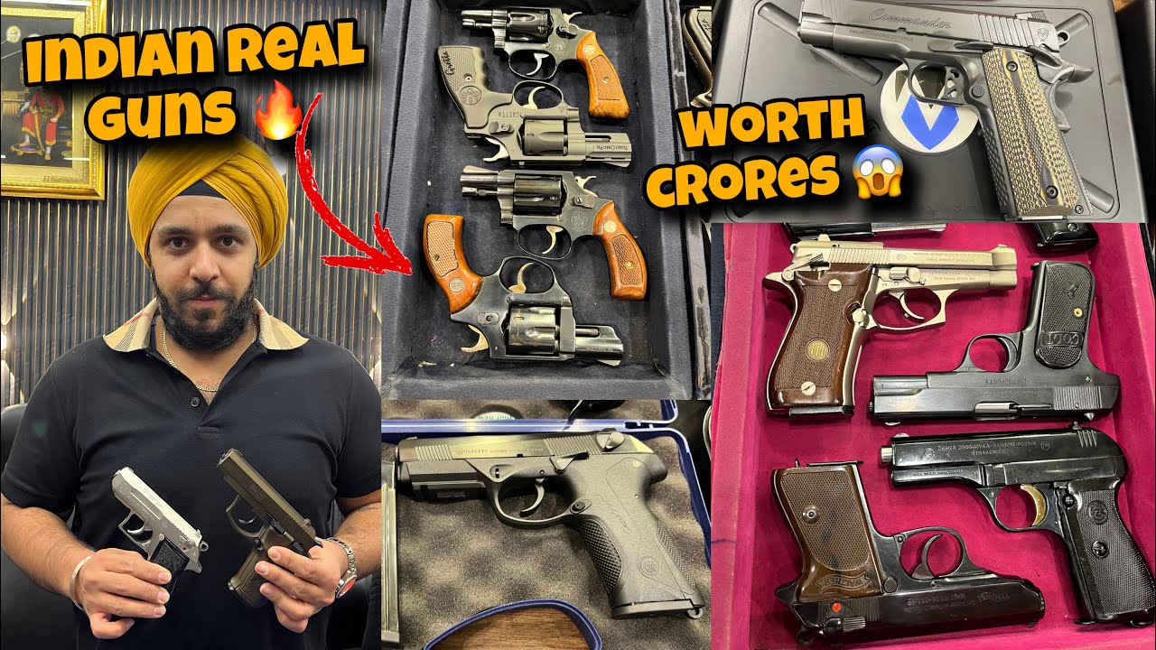 Largest Collection Of Indian Real Guns! 😱 Stallion, Webley, Malhotra [ Mauser, Pistols, Revolvers]