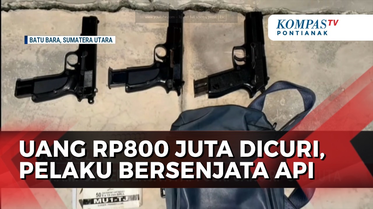 Uang Rp800 Juta di Lampung Dicuri, 3 Perampok Bersenjata Api Ditangkap