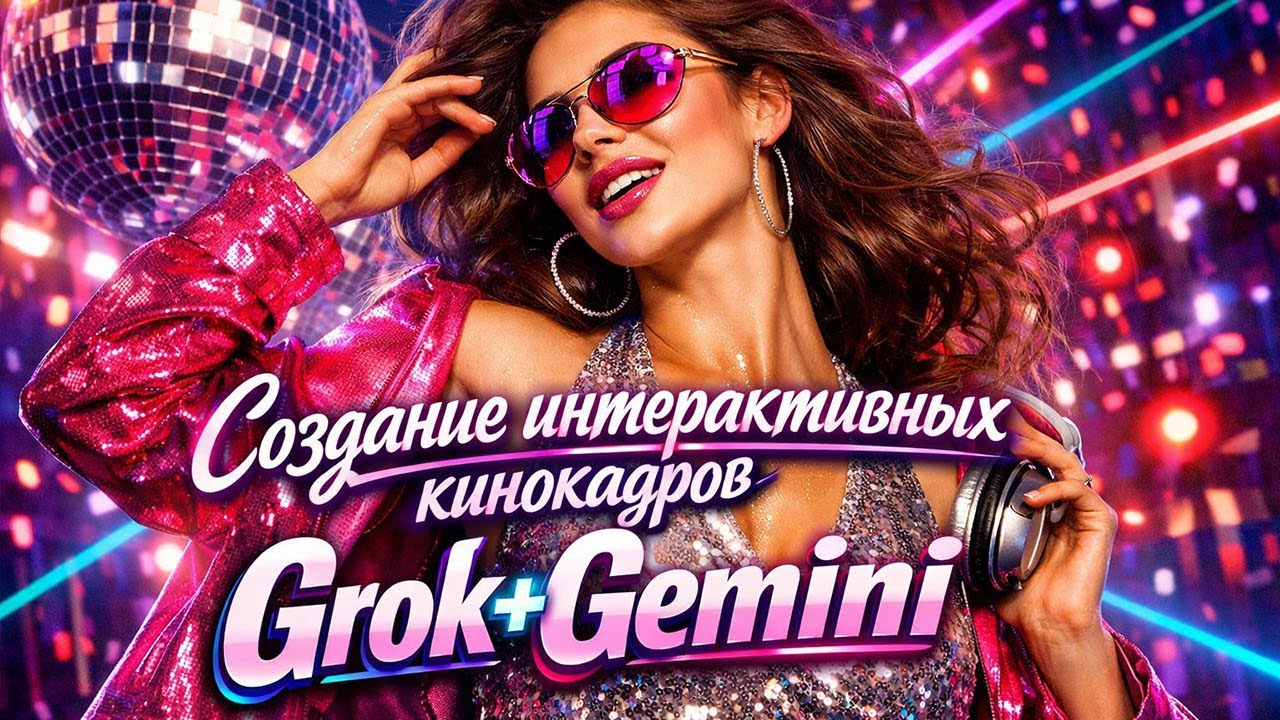 Как создать кинематографические кадры в Grok+Gemini (как пользоваться Grok+Gemini ) 2026