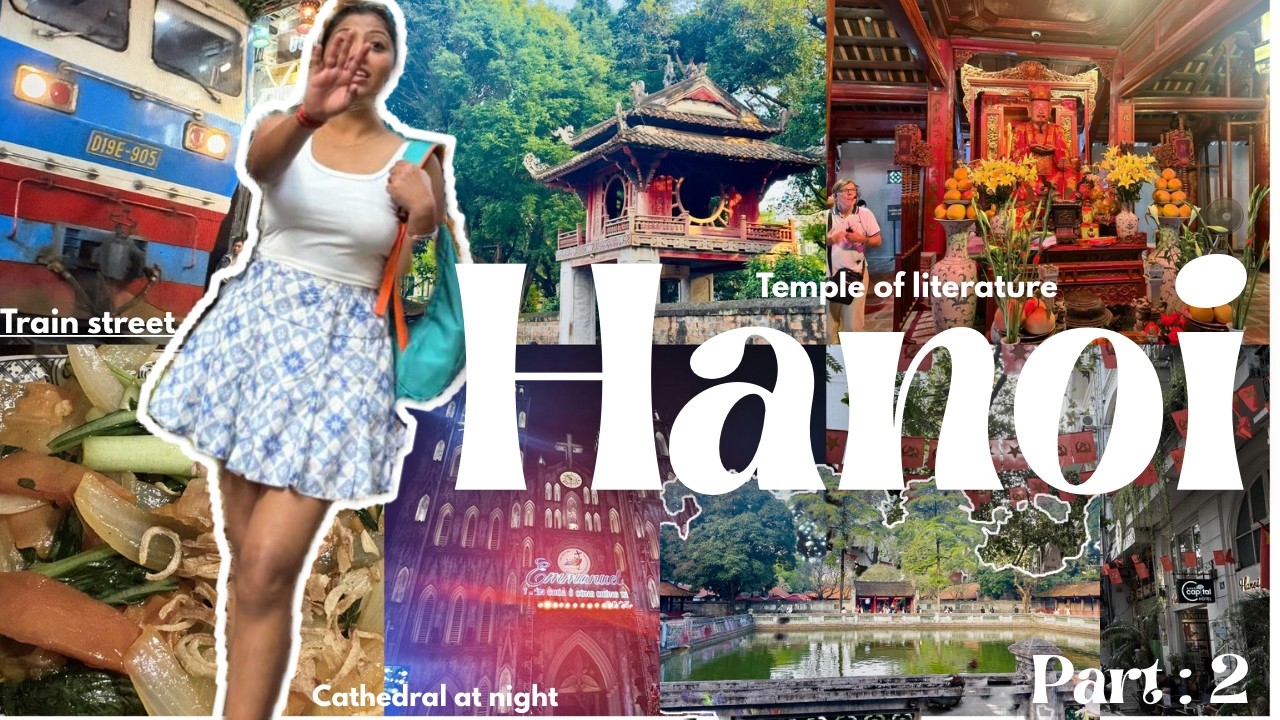 Hanoi me ye kya dekh liya 😳 | CRAZY Train Street Experience 🇻🇳 Vietnam Trip