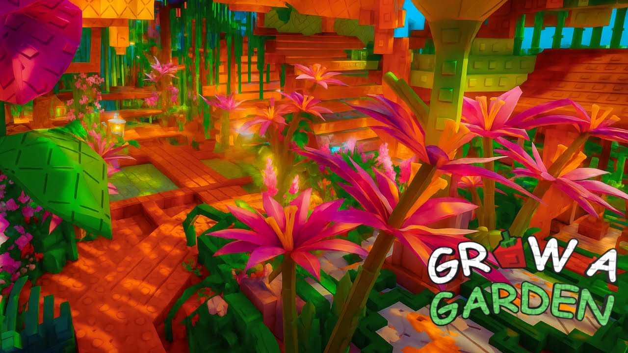 Ghibli Flower Garden full Tutorial - Grow a Garden - felina