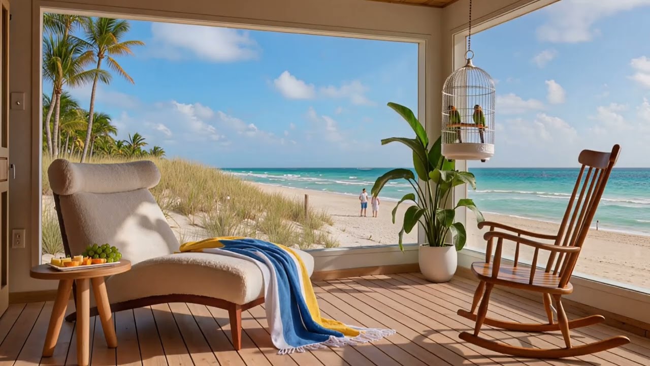 Relaxing Beach House Ambience Jazz Music to Reduce Stress #relaxing #relax #ambient #ambientmusic