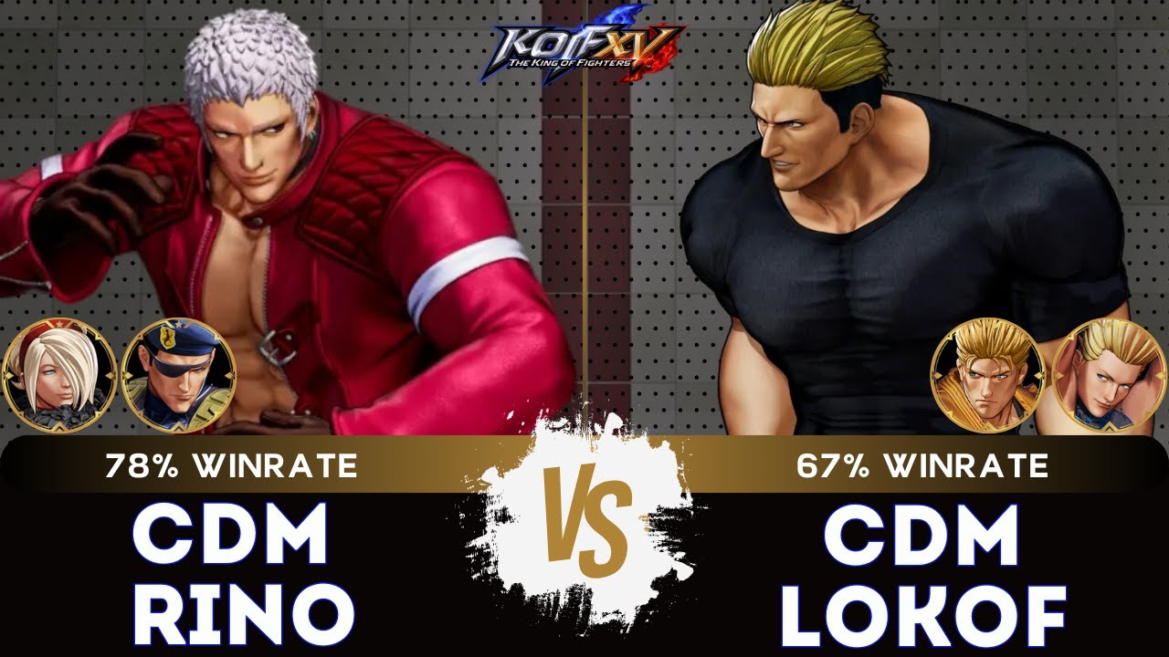 KOF XV🎞️CDM RINO (Heidern/O.Yashiro/Ash) vs CDM LOKOF (Yamazaki/Ryo/Benimaru) 🎞️Replay Match - 08/25