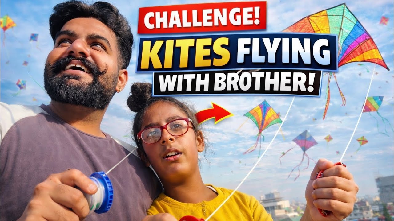  “Kite Flying CHALLENGE With My Brother 😱 Who Wins?” Kaun Jeeteya?” (Akash Vlogs) fun vlog 😍❤️