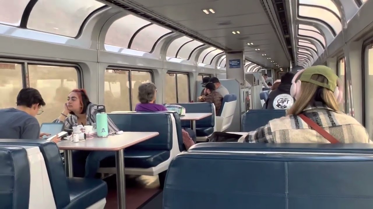 Enjoy the Sights from Amtrak&rsquo;s Superliner Sightseer Lounge Car on the Coast Starlight!