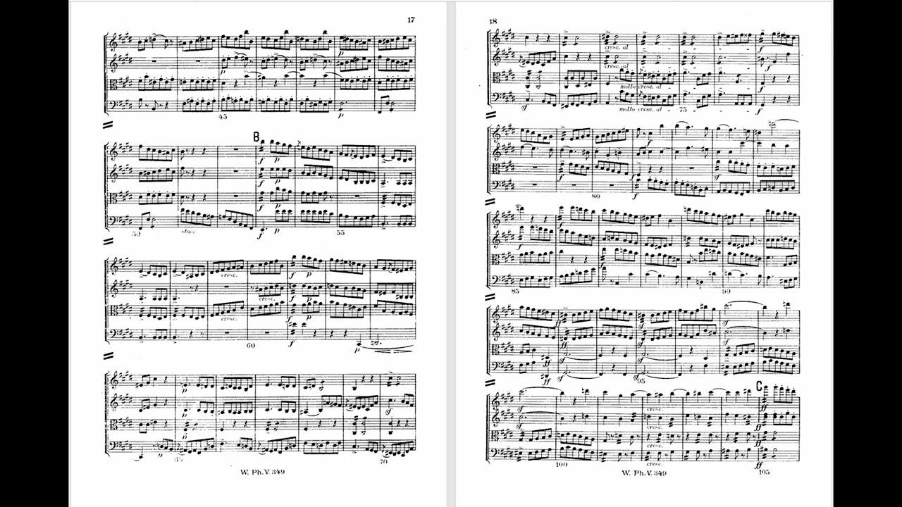 Mendelssohn, Felix【孟德尔松】：String Quartet No.4, Op.44 No.2