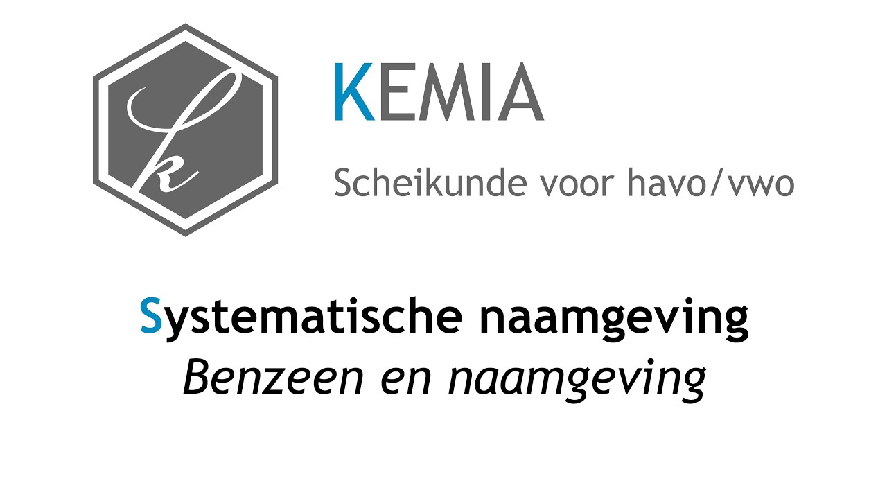 Systematische naamgeving: Benzeen en naamgeving