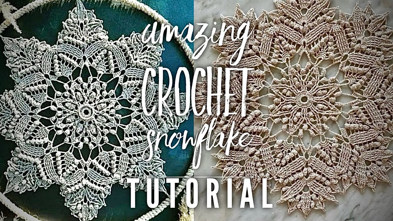 СВЯЖИТЕ НЕРЕАЛЬНО КРАСИВУЮ МАНДАЛУ- СНЕЖИНКУ!!! ❄️❄️❄️ CROCHET SNOWFLAKE