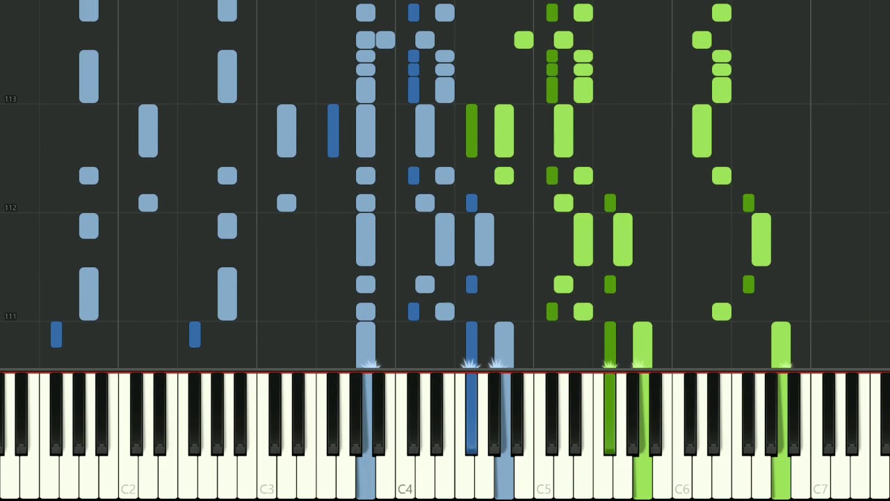 Marche Militaire no.1 piano duet (4 hands) by Franz Schubert - synthesia