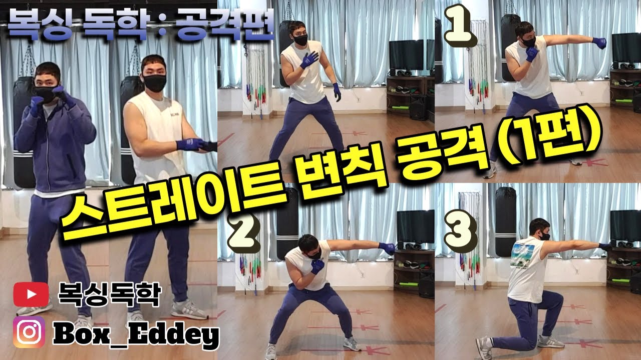 [복싱독학]#19 복싱을 혼자서 배워보자!! 스트레이트의 변칙 '강 잽!','아래 잽!','아래 투!'